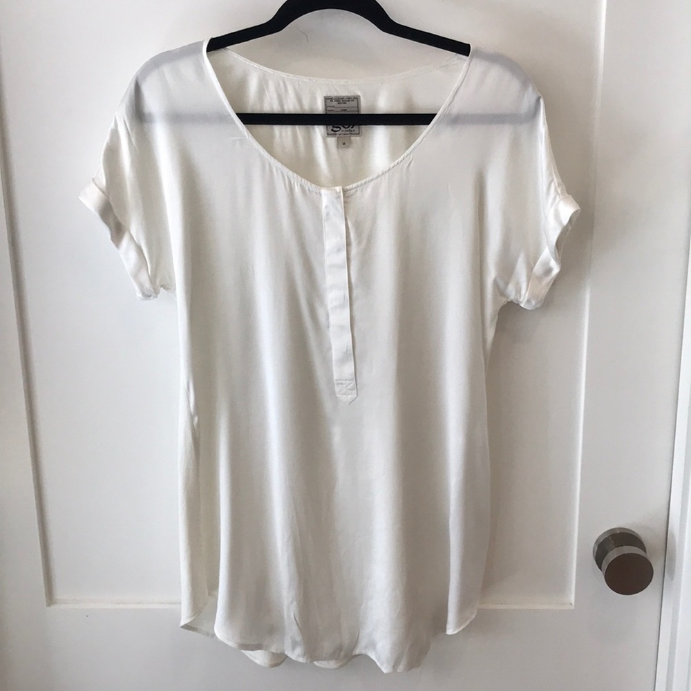 White Go by GoSilk Blouse